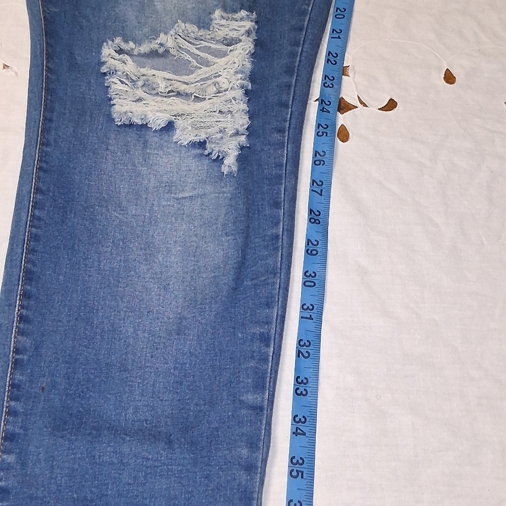 Womens's Blue Denim Overalls with Pocket - Picture 12 of 12